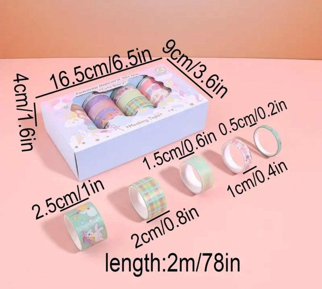 Sticker: 20 Rollen, Boxed Washi Tape Set (Blumen) – Nuovo e nell'imballaggio originale da Sarmenstorf venduto da Lunares_Mare 2