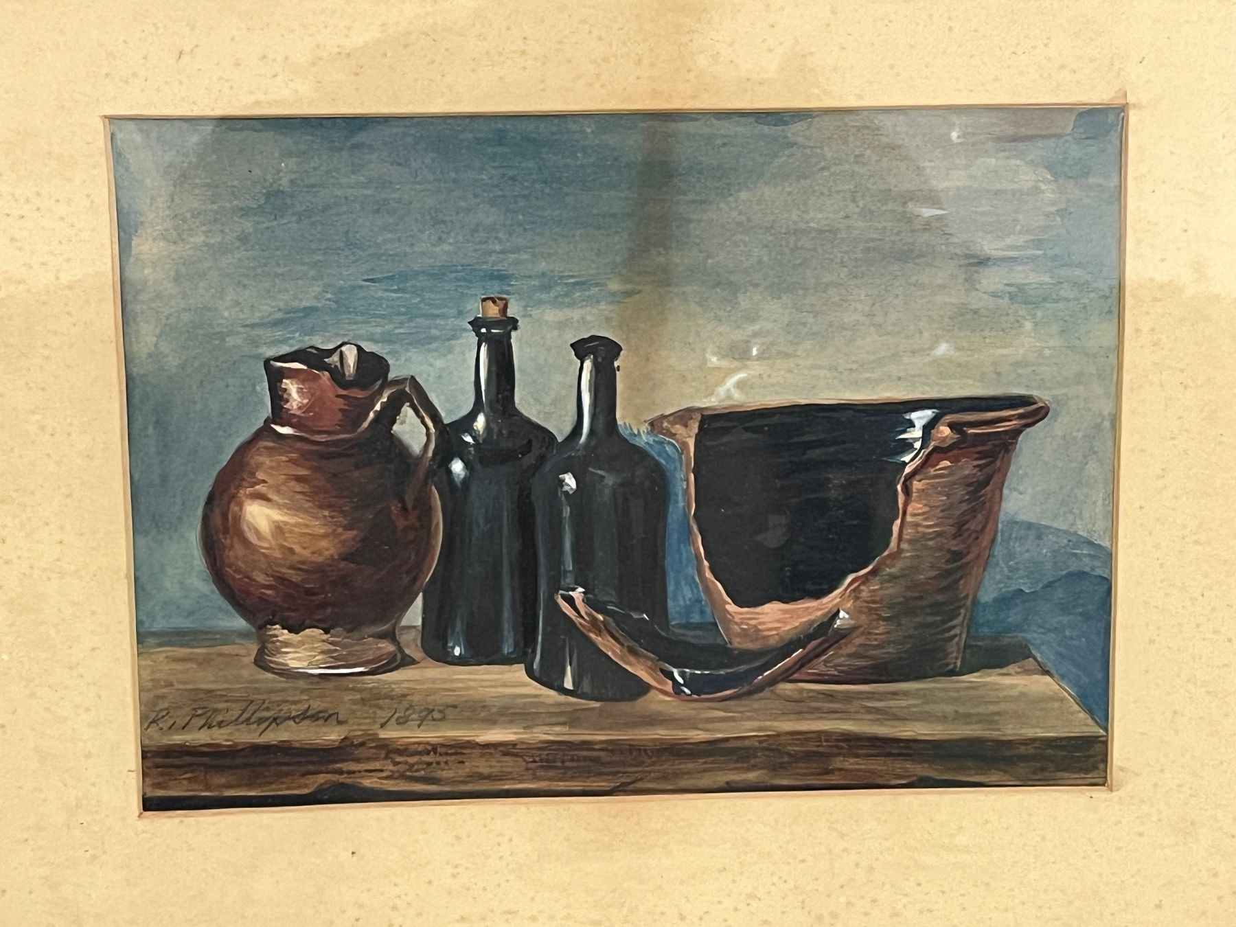 Dipinti: R. Phillipson 1895 Original Gemälde – Usato da Basel venduto da PAUL_ART 1
