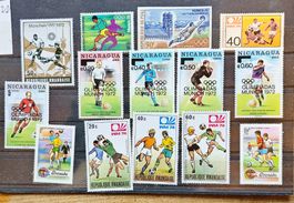 Motive football - Briefmarken **