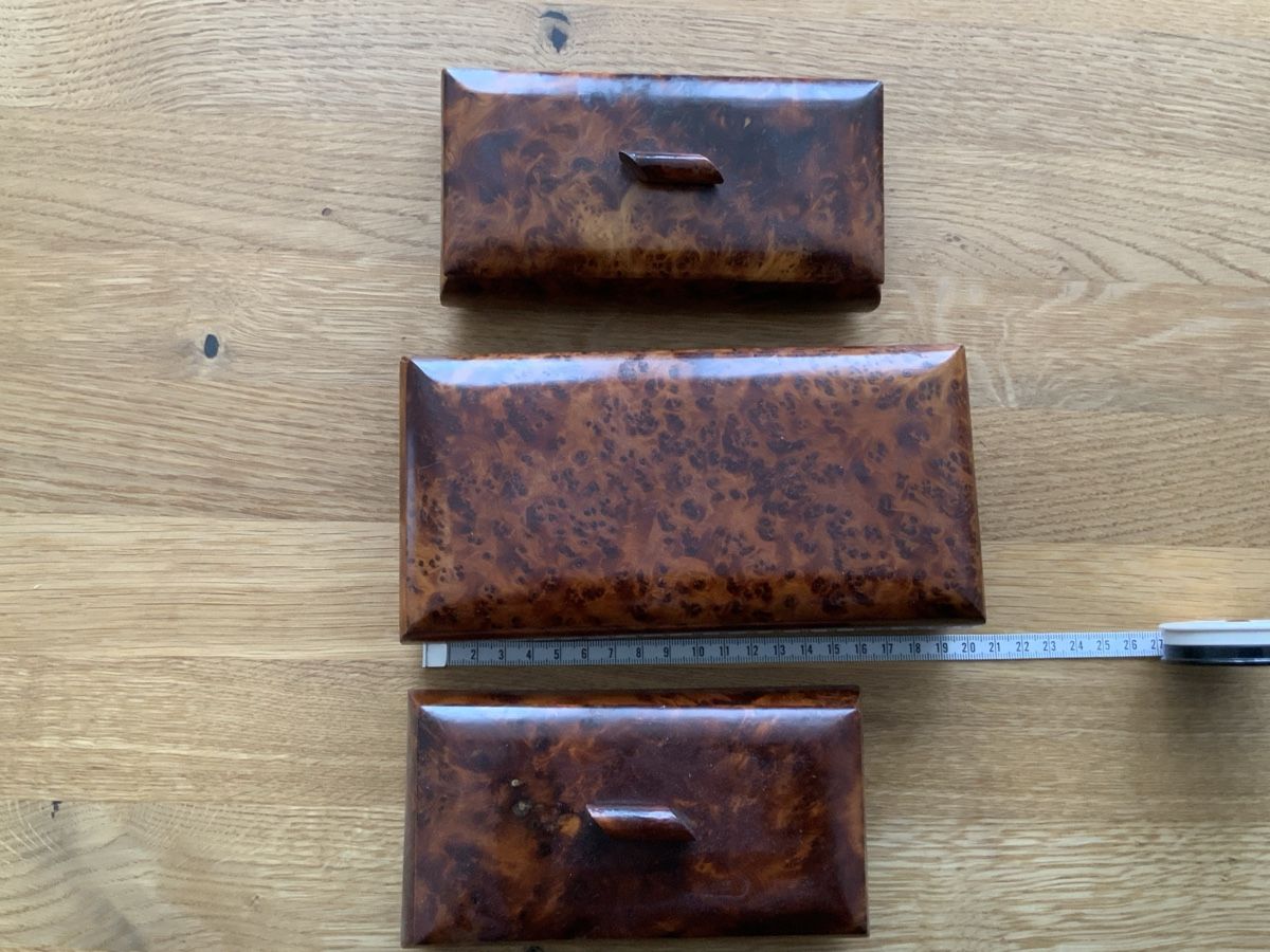 Schmuckkästen: Edle Vintage-Holzkästchen, 3er Set – Gebraucht aus Root von HeidyShop 3