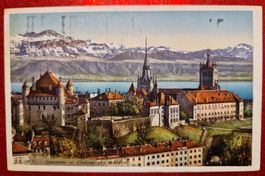 Lausanne Château et Cathedrale 1919
