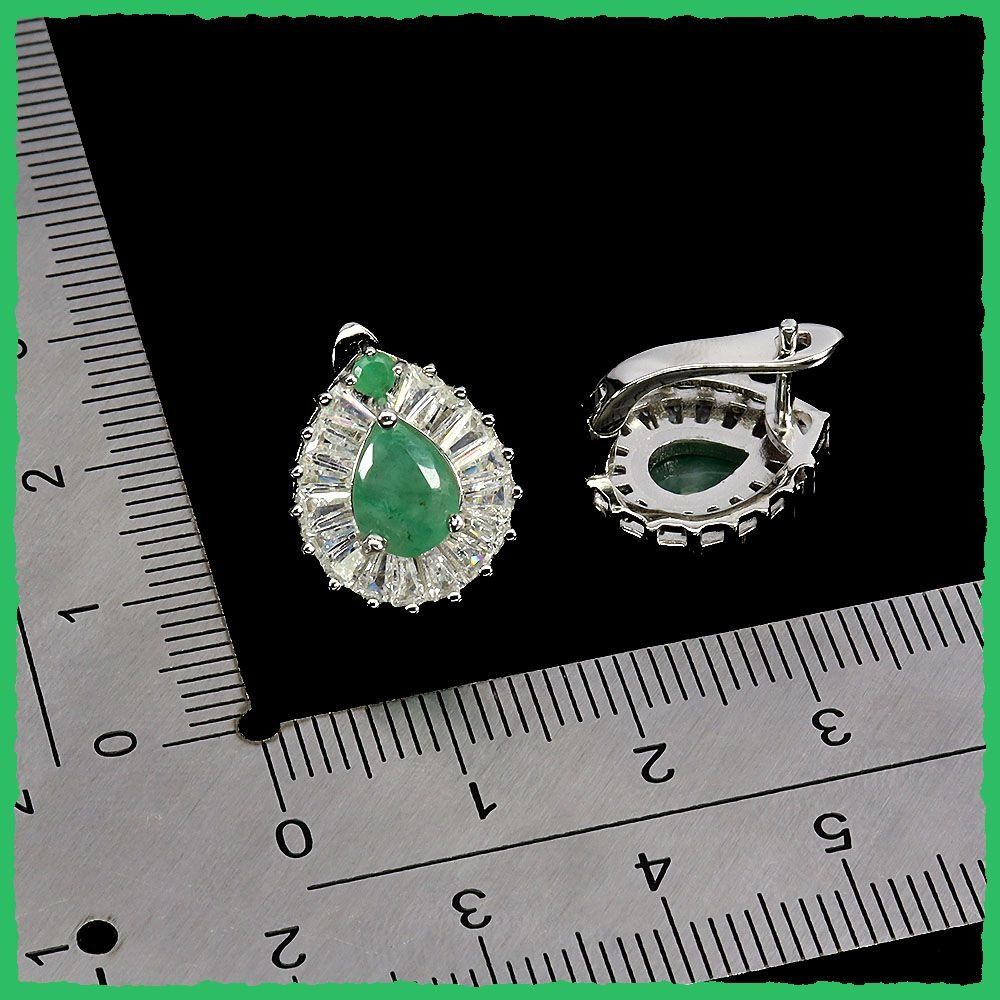Orecchini pendenti & Orecchini a lobo: Smaragd Ohrringe 925 Silber – Nuovo e nell'imballaggio originale da Oberglatt ZH venduto da Goldfee1 2