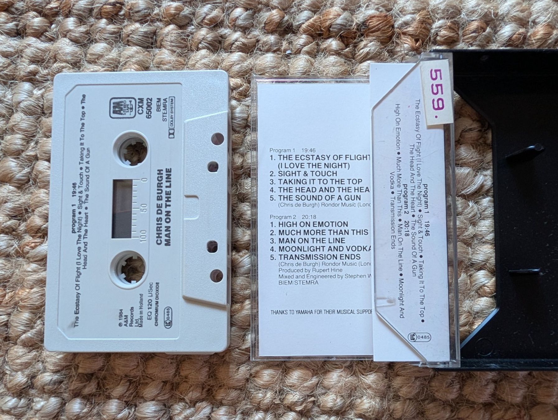 Kompaktkassetten: Chris De Burgh Man On The Line Kassette – Gebraucht aus Nänikon von Haexli_70 1