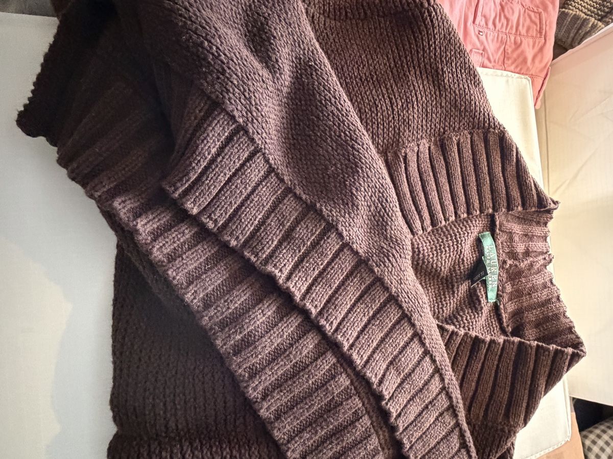 Ralph Lauren Pulls & Sweat-shirts: Brauner Strickpullover von Ralph Lauren, Grösse L – D'occasion à Zumikon par ems_6kdb 3