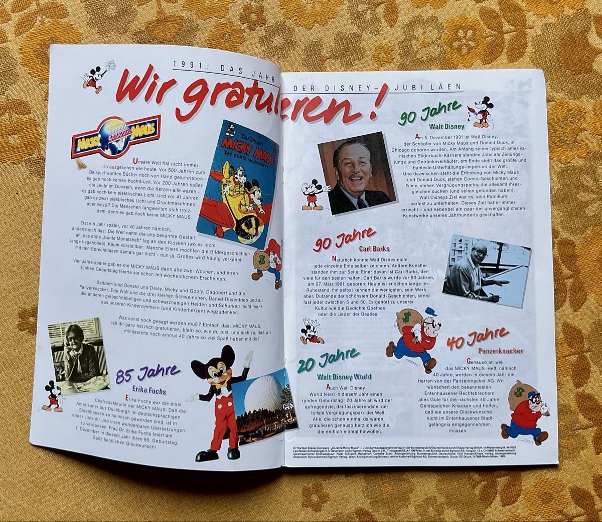 Fumetti: Micky Maus Jubiläums Ausgabe von 1991 – Usato da Endingen venduto da nathan05 1