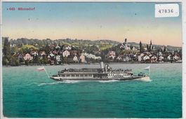 Männedorf - Dampfer "Stadt Zürich" Litho