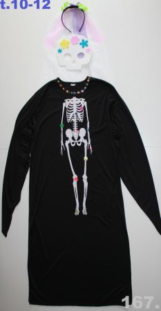 Costume squelette / Skelett t. 10 - 12 ans