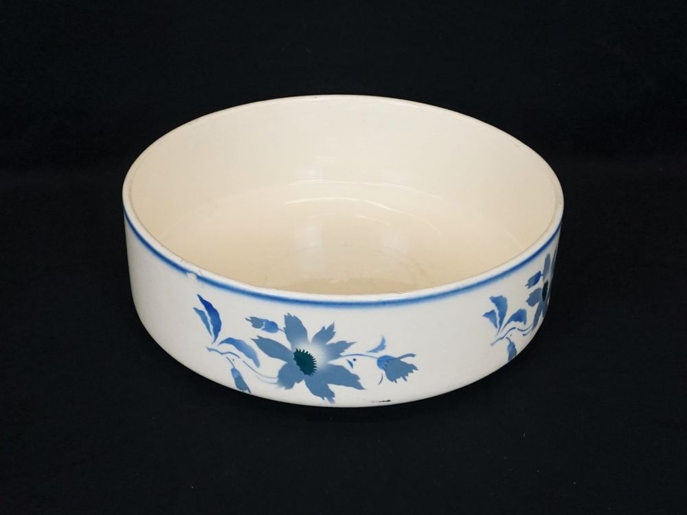 Weisse Porzellan Schale mit blauen Blumen | Kaufen auf Ricardo