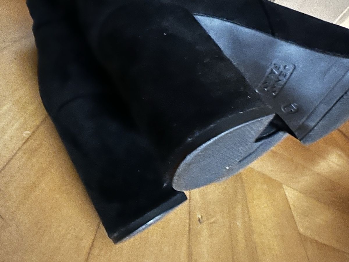 Scarpe da donna: Black Suede Block Heel Boots, Size 40 – Usato da Zürich venduto da kas_g26m 3