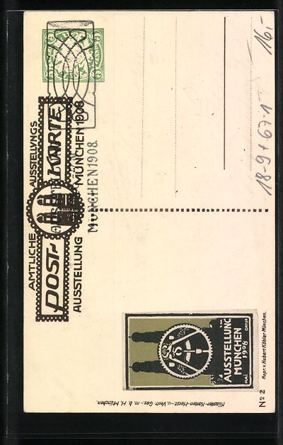 Cancelleria postale: sign. Müller-Hofmann: München, Ausstel – Usato da Berlin venduto da bartko-reher 1
