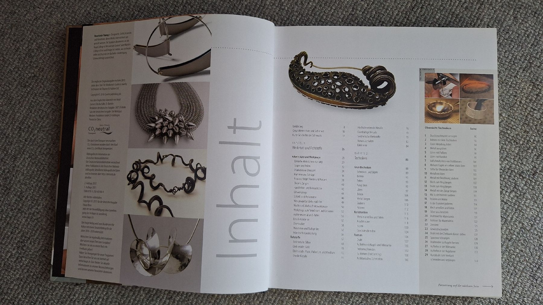 Libri: Handbuch Schmuck: Die Techniken der Schmuckgestaltung  – Usato da Uster venduto da PercysMom 2