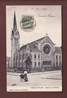 LA CHAUX-DE-FONDS - Eglise de l'Abeille - 1906 // pli //