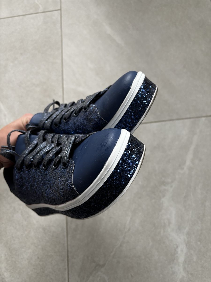 Scarpe da donna: Blaue Glitzerschuhe Gr. 38 – Nuovo (secondo la descrizione) da Amriswil venduto da Ka_Sc 7