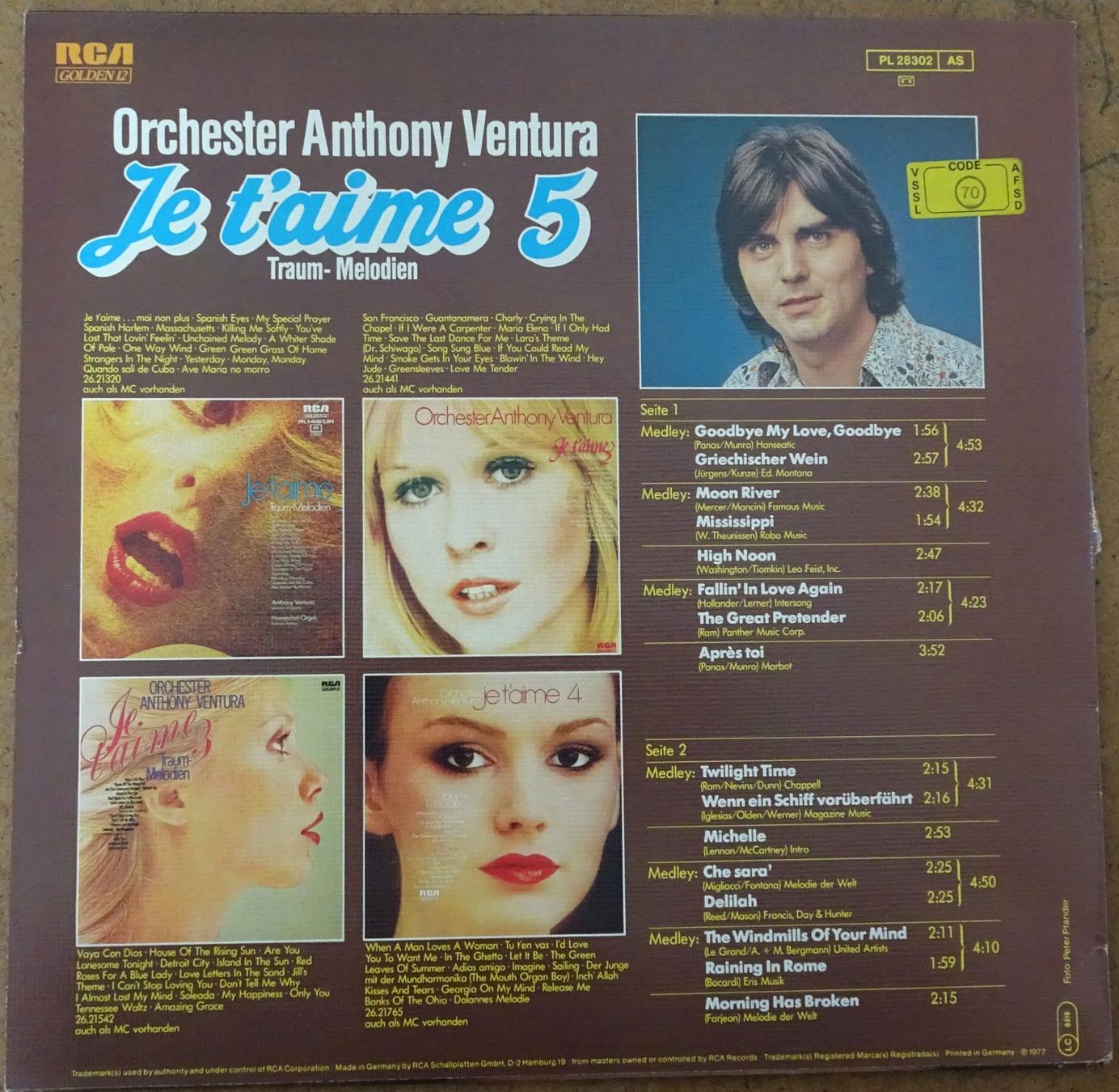 Dischi in vinile: Je t'aime 5 – Usato da Langenthal venduto da calicut 1