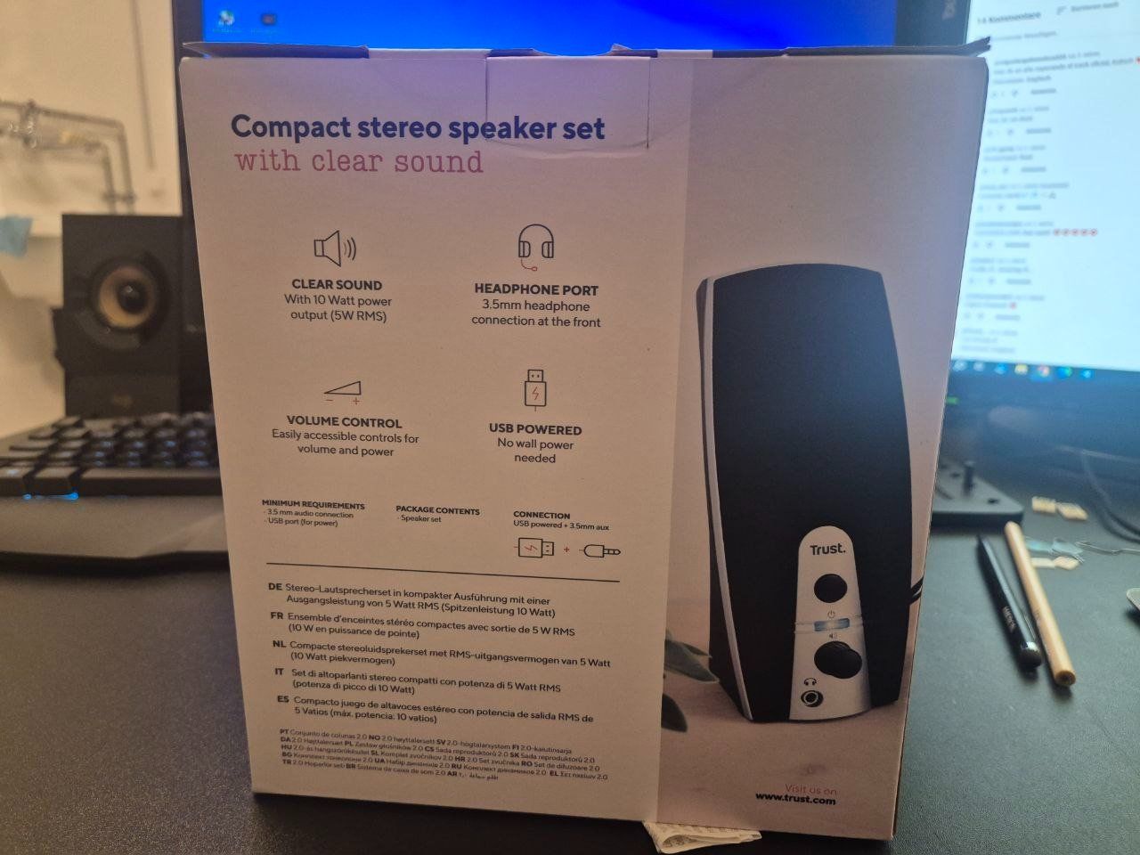 Trust Casse acustiche: Neue Trust PC Lautsprecher USB Speaker Set – Nuovo e nell'imballaggio originale da Volketswil venduto da CinziaVolki 1