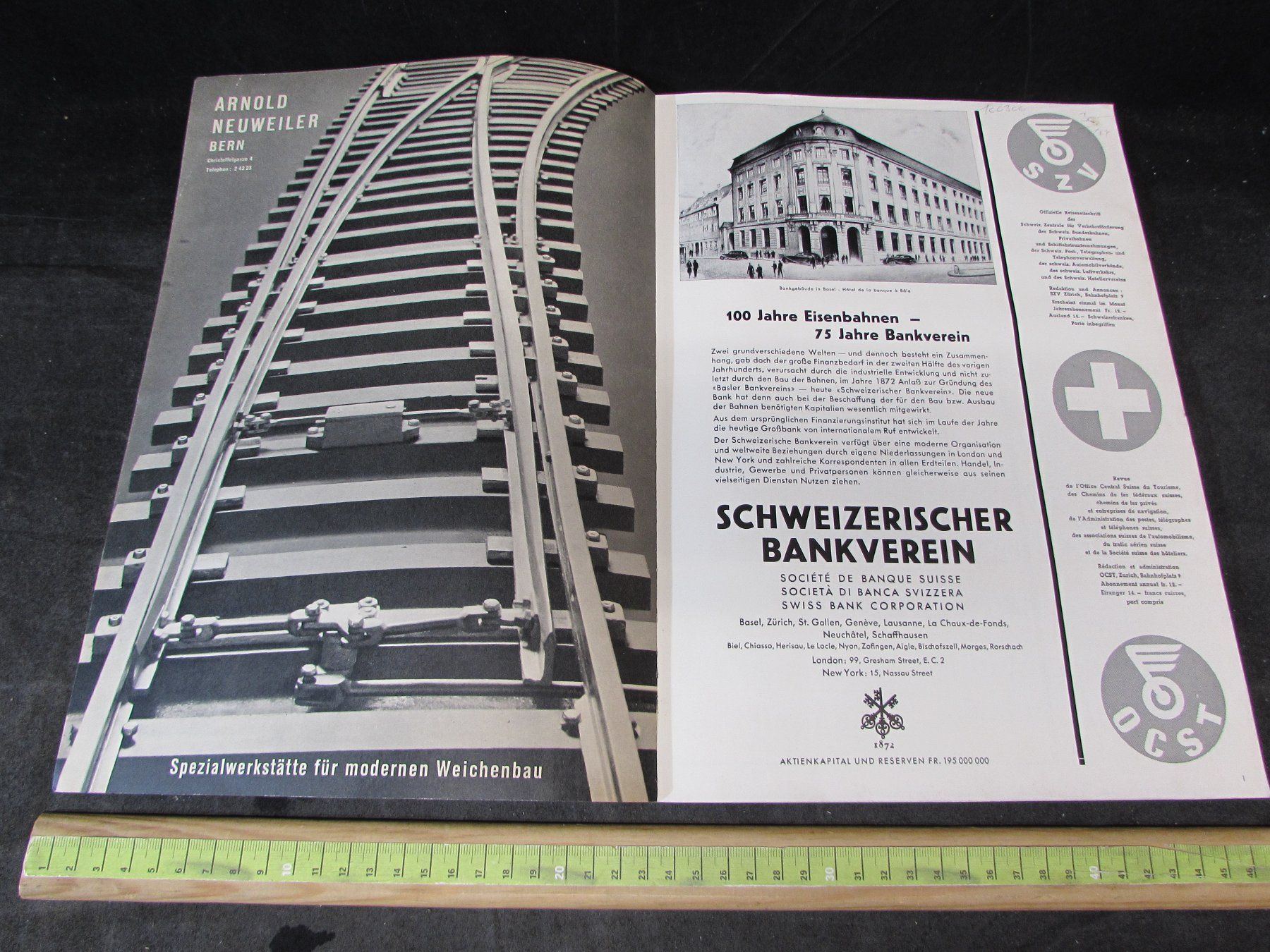Riviste & Magazine: 100 Jahre Schweizer Bahnen, 1947 – Usato da Walchwil venduto da Shells1 2
