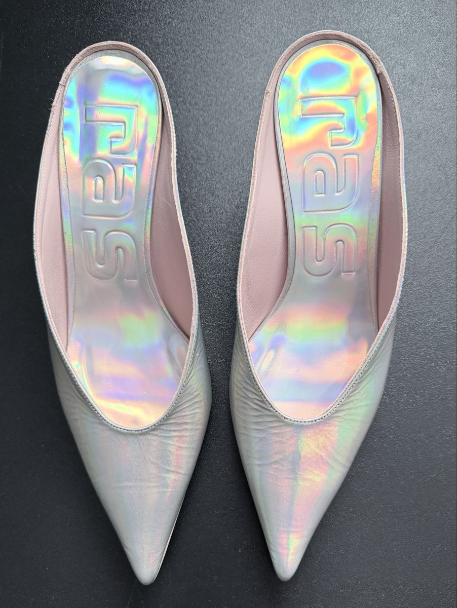Scarpe da uomo: Mules RAS argentées  ✨taille 40  – Nuovo (secondo la descrizione) da Courgevaux venduto da auxtrouvailles 1