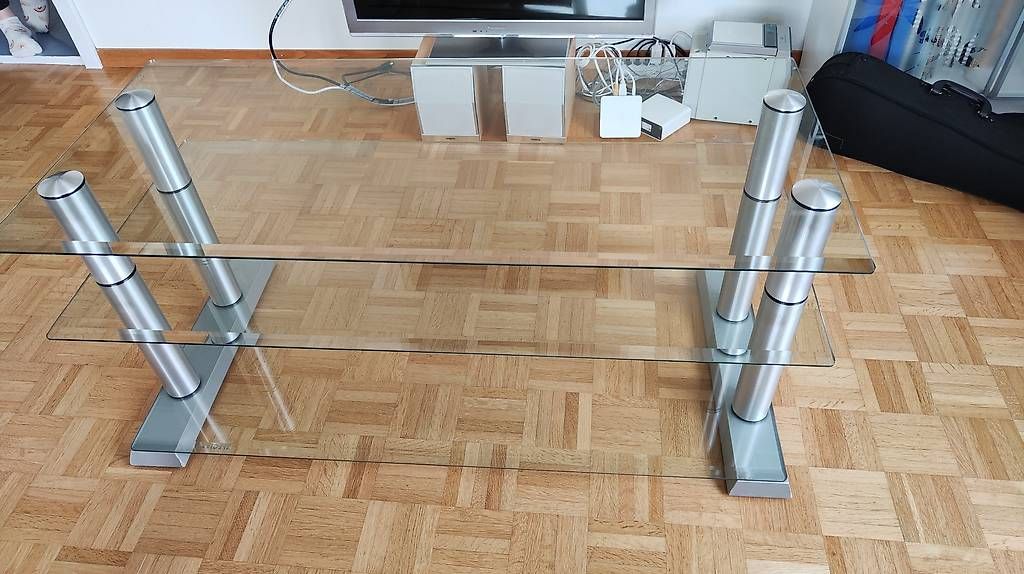 Mobili TV: Fernsehtisch /TV Möbel mit Glas  – Usato da Münchenbuchsee venduto da Marl2010 1