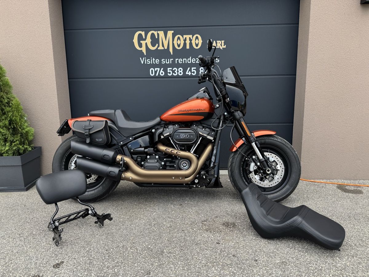 Harley-Davidson Chopper: Harley Davidson Fat Bob 114 FXFBS Softail LEASING POSSIBLE  – Usato da Echallens venduto da HD90