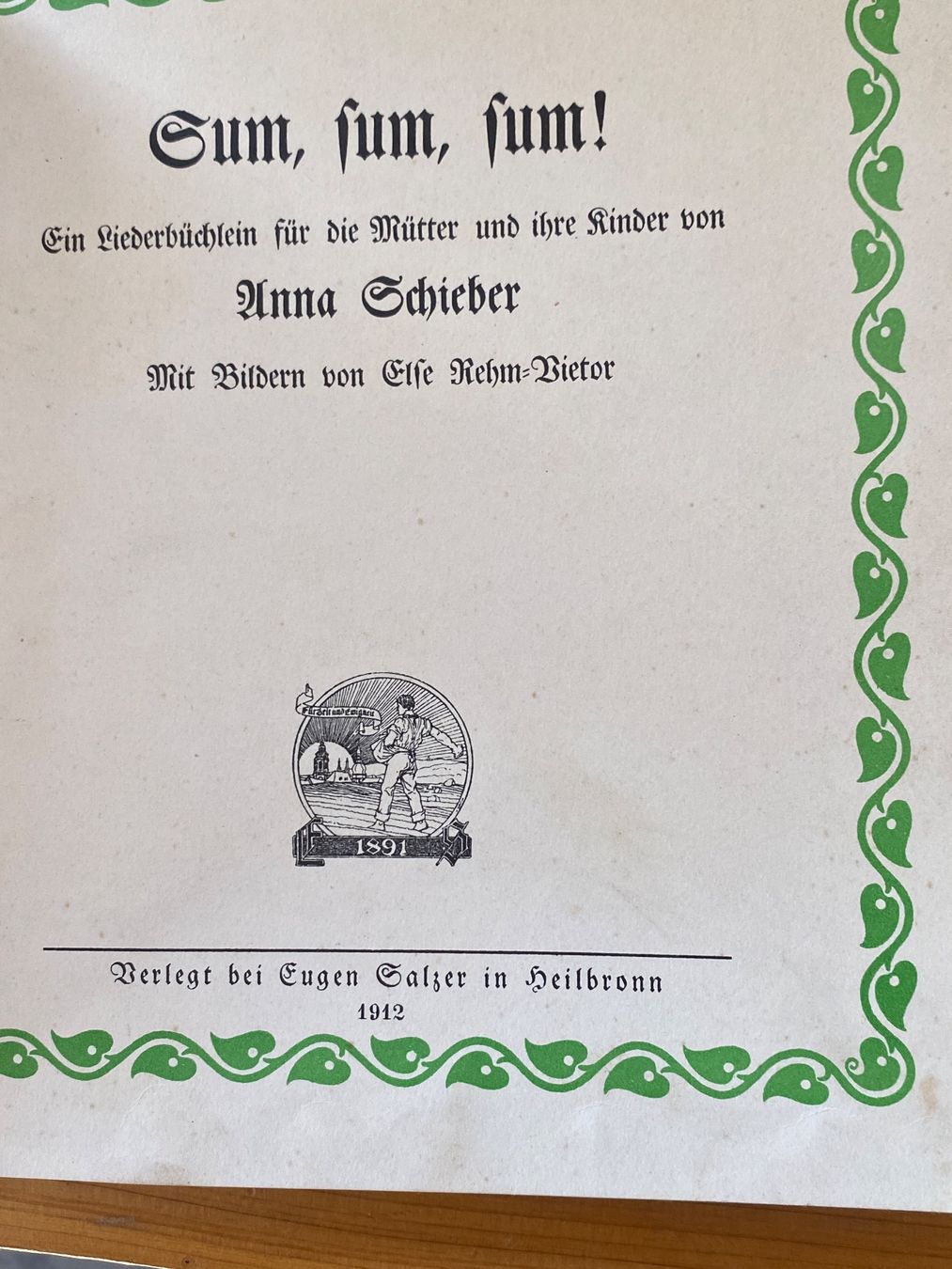 Bücher: Sum, sum, sum. Ein Liederbüchlein – Gebraucht aus Tesserete von kerstin020 1