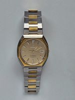 Omega Constellation Chronometer Quartz Date Gold SS