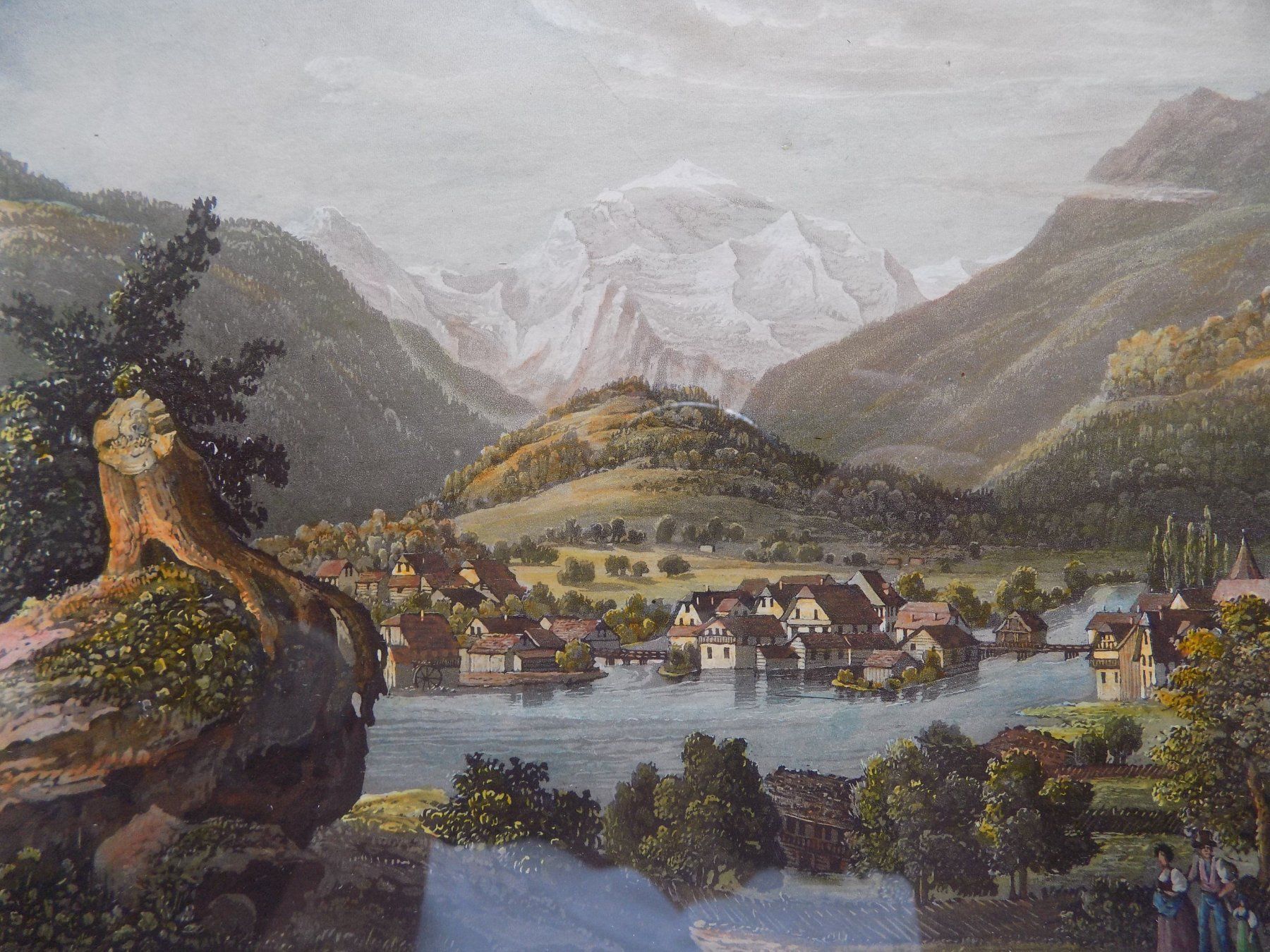 Incisioni: Unterseen Interlaken herrliches Kolorit – Usato da Risch venduto da Rischli15 3