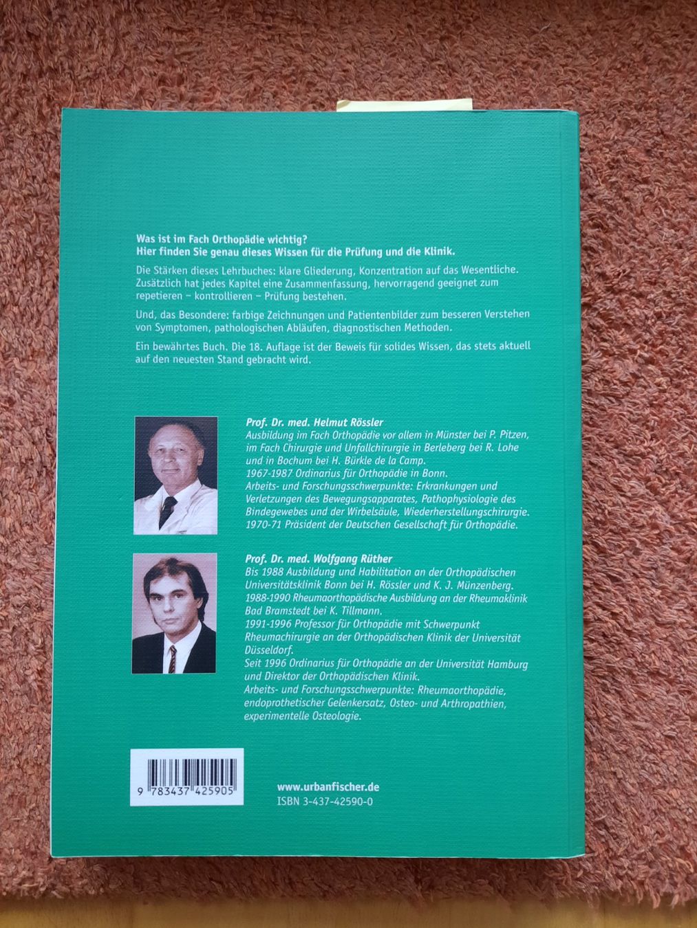 Libri: Orthopädie Rössler/Rüther - 18. Auflage – Usato da Niederrohrdorf venduto da Sweetcat 3