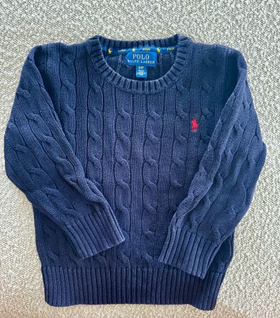 Polo Ralph Lauren Cable Knit Zopfpullover Navy, Gr. 3T