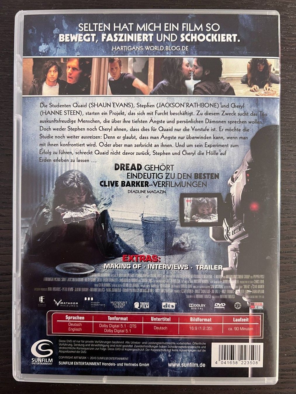 Tous les DVDs: Dread – D'occasion à Zürich par FilmFreunde 1