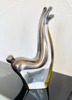 Vintage Lama Glas mit Sterling Silber „Briefbeschwerer“