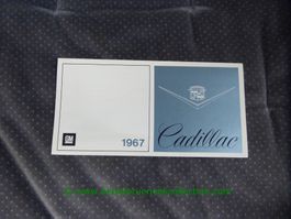 Cadillac Modellprogramm 1967 Prospekt deutsch/franz. GM-Biel