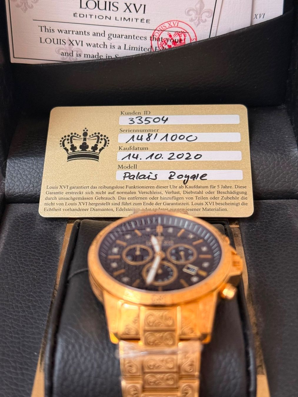 Uhren: Louis XVI Limited Edition 148/1000 – Neu (gemäss Beschreibung) aus Thundorf von Sabesh31 1