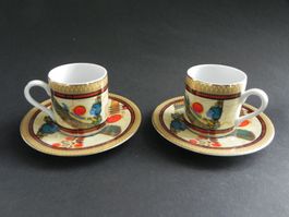 2 Espressosets * FATHI MAHMOUD * Limoges - made in Egypt