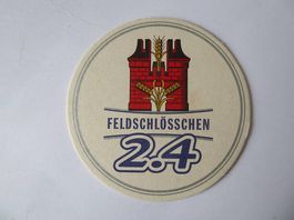 5 Feldschlösschen, Bierdeckel 2.4, neuwertig