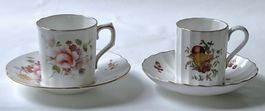ROYAL CROWN DERBY*Mokkatassen mit Untertassen*SET*4-tlg.****
