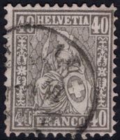 40 Rp. Sitzende Helvetia gestempelt - SBK 220.00
