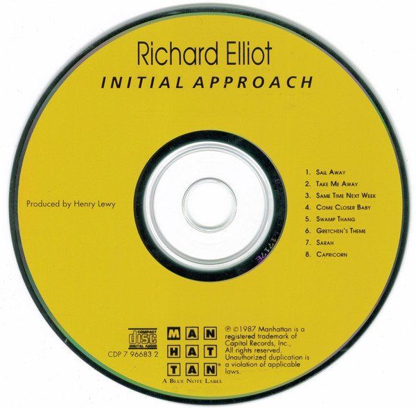 CD: Richard Elliot INITIAL APPROACH  Robben Ford Jeff Daniels CD – Usato da Kandergrund venduto da Sososo 2