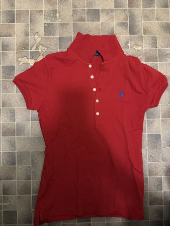 Polo Shirt Ralph Lauren red short sleeve used condition