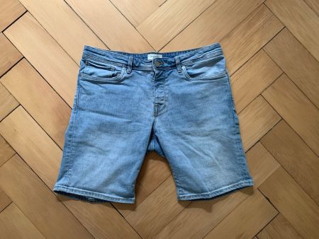 SELECTED HOMME - Jeansshorts hellblau XL