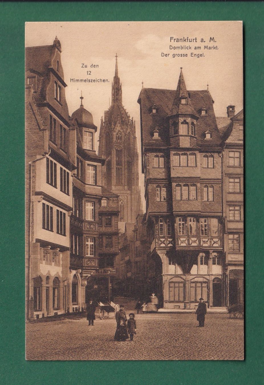 Cartoline postali: FRANKFURT - Domblick am Markt – Usato da Pully venduto da nicecards-shop