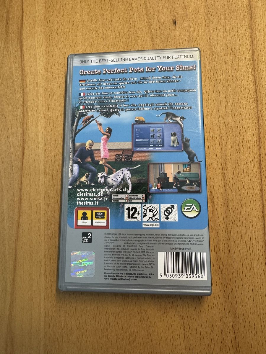 Giochi: The Sims 2 Pets - PSP Game – Usato da Wil SG venduto da eid_m7ks 2