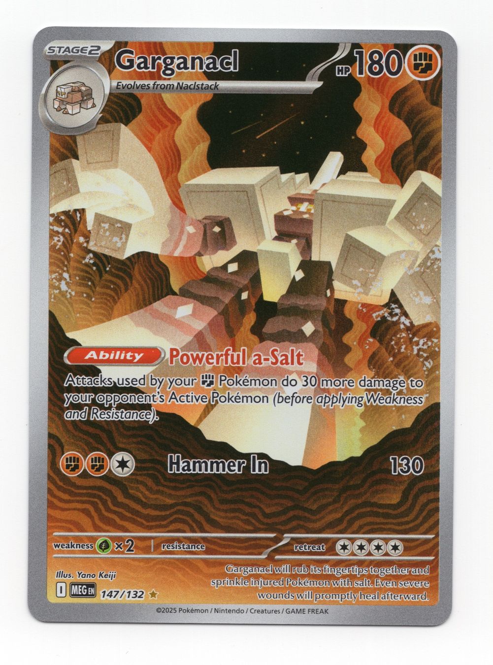 Pokémon Sammelbilder & Trading cards: Garganacl 147/132 Mega Evolution Illustration Rare Englisch – Neu (gemäss Beschreibung) aus Oberglatt ZH von DSGS37