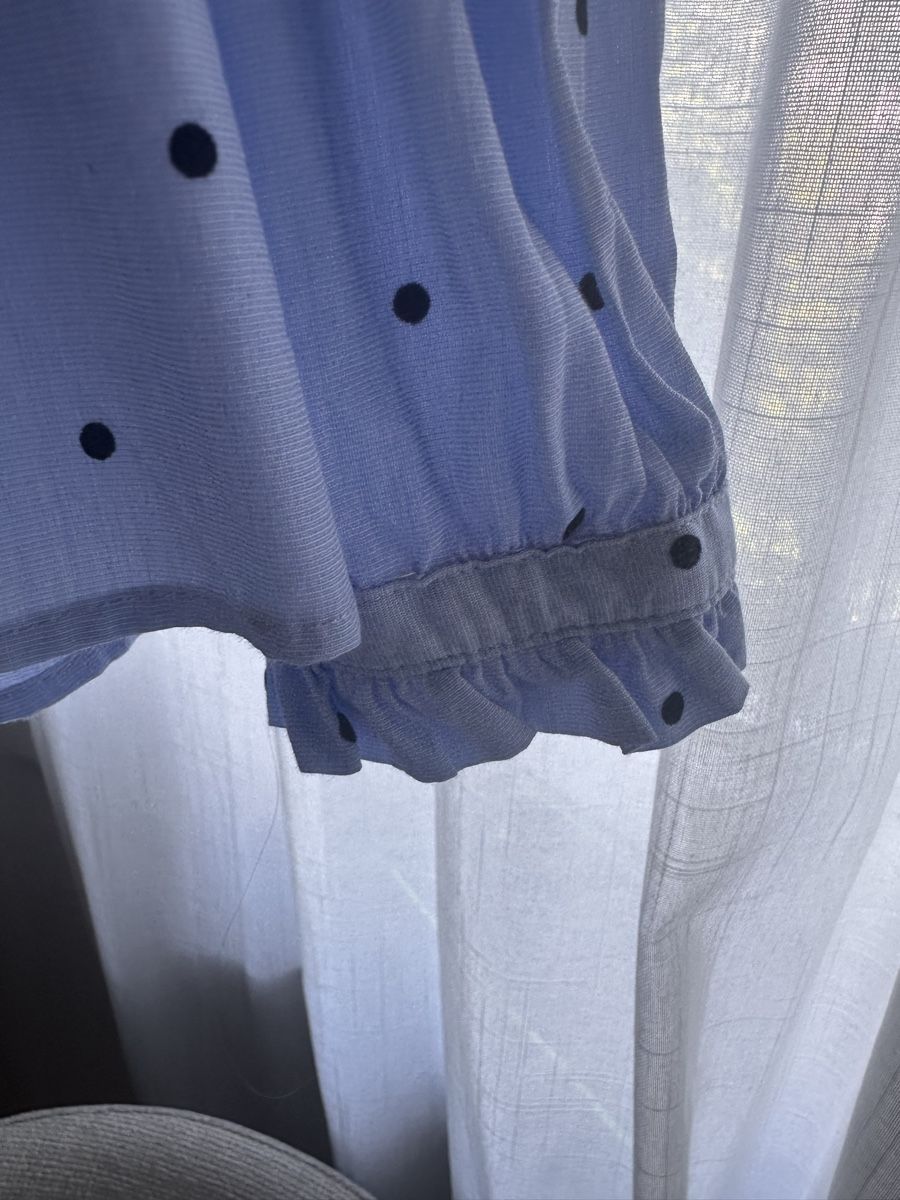 Camicette: Bluse hellblau gepunktet – Nuovo (secondo la descrizione) da Zürich venduto da Chez_Dali 1