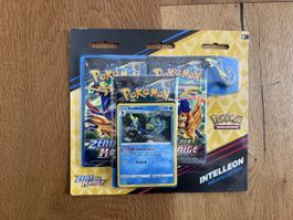Pokemon Inteleon Pin Kollektion 3er Blister Neu und OVP
