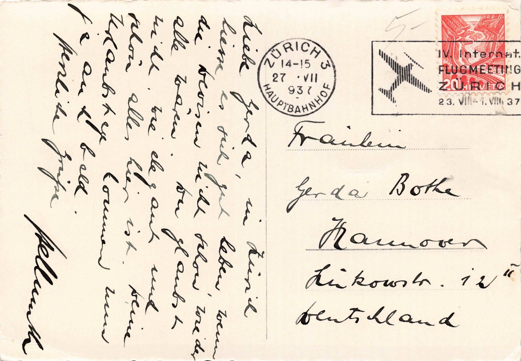 Ansichtskarten: Zurich – Gebraucht aus Biasca von Blenio71 1