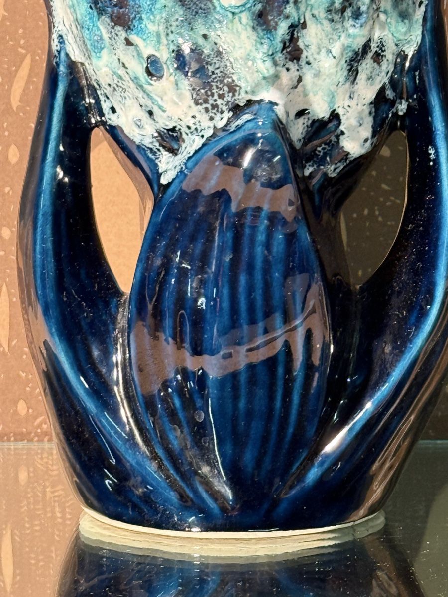 Vasen & Gefässe: Vase Unique en Céramique Bleue – Gebraucht aus Lausanne von vas_mbk2 3