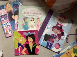 Livre autocollant dessin thème de la mode