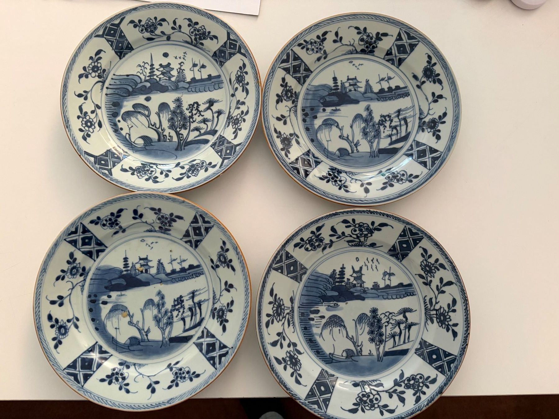 Piatti: 4x verzierte Teller - China – Usato da Zürich venduto da Michel1896