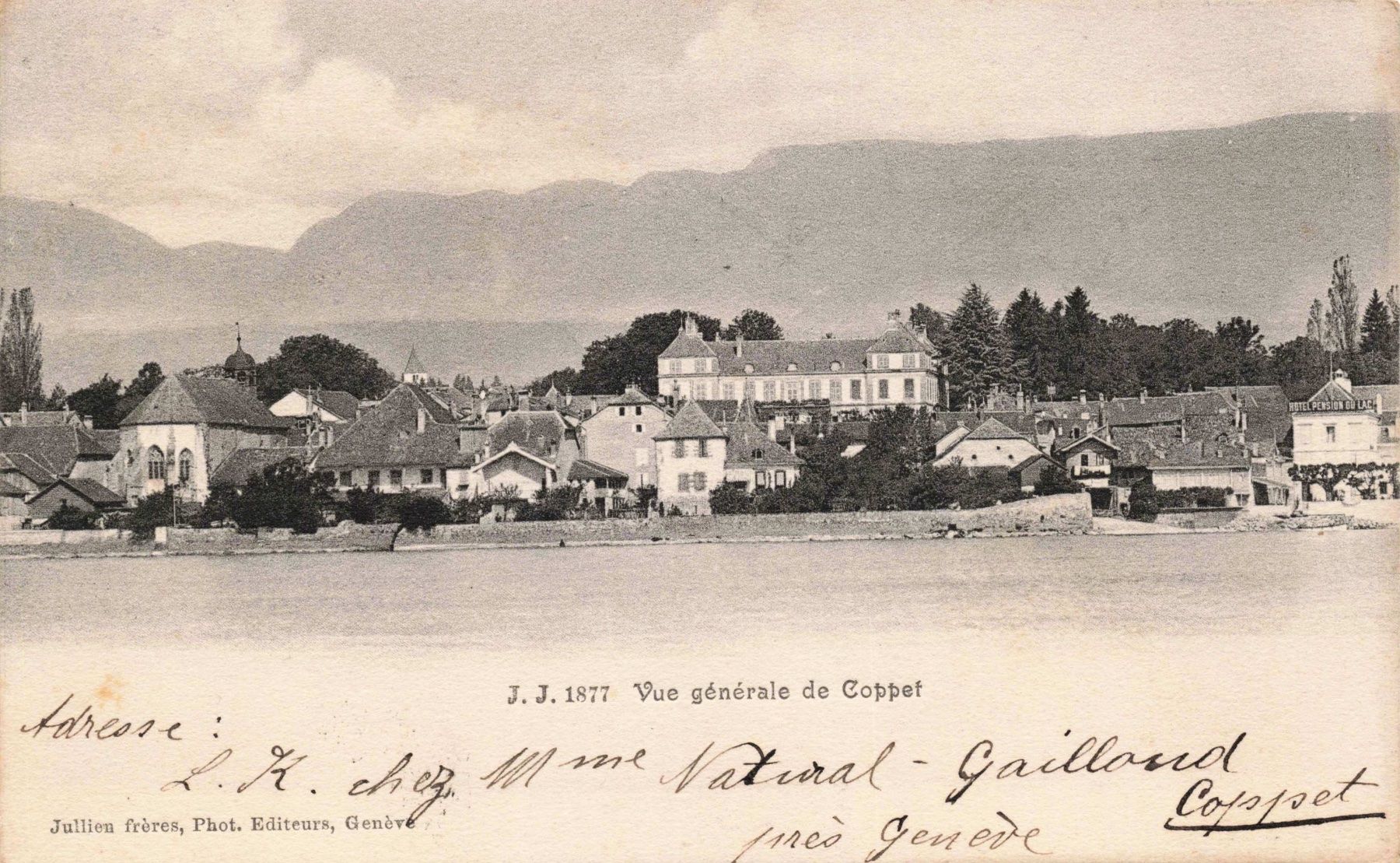 Cartoline postali: Vue Generale de Coppet – Usato da Biasca venduto da Blenio71