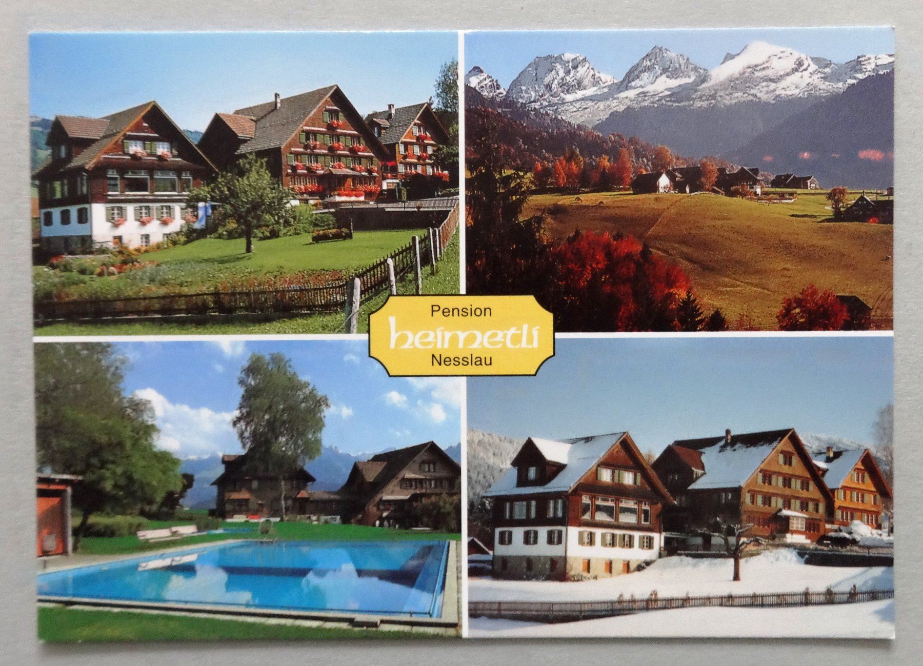 Ansichtskarten: Pension Heimetli, Nesslau/SG – Gebraucht aus Fétigny von Billy2miny
